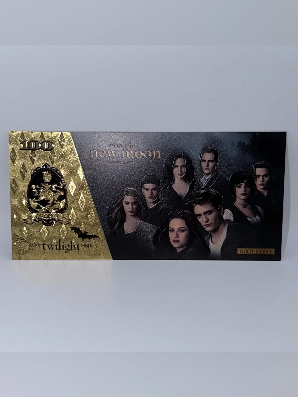 Twilight Themed Gold & Black Money Clip